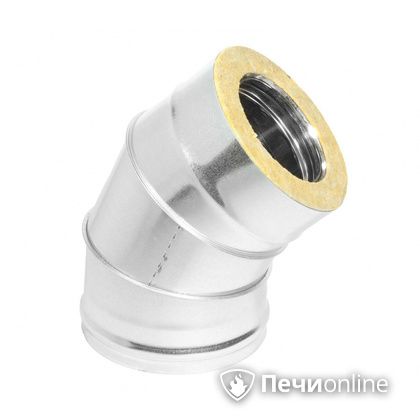 Колено 135° (45°) Теплов и Сухов Отвод Термо 45* ОТ-Р 430-0.5/оцинковка D150/210 в Златоусте