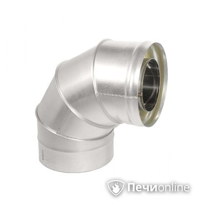 Колено 90° сэндвич Теплов и Сухов Отвод Термо 87* ОТ-Р 430-0.5/оцинковка D150/210 ТиС в Златоусте