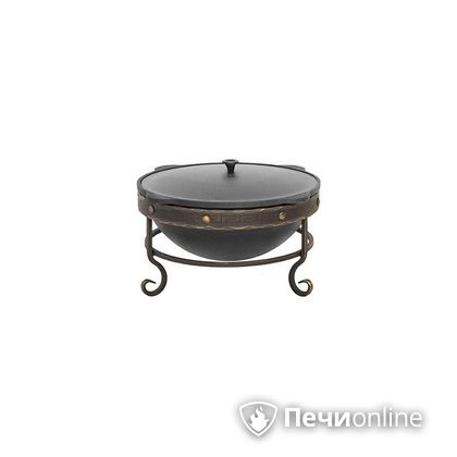 Аксессуары и комплектующие для банных печей Везувий Подставка под казан 12л кованная в Златоусте