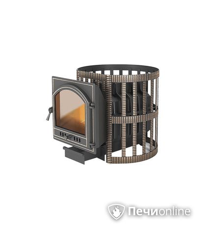 Дровяная печь-каменка Везувий Легенда Ретро Ковка 24 (205) в Златоусте