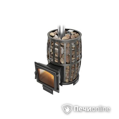 Дровяная печь-каменка Везувий Легенда Русский пар Ковка 24 (240) в Златоусте
