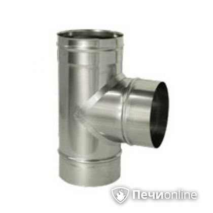 Дымоход Дымок Тройник 90° одностенный 0.5 мм TRHR90 115 в Златоусте