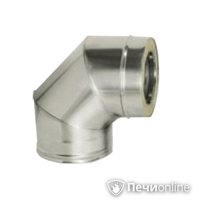Дымоход Дымок Колено 90° с изоляцией 0.5 мм. OТFR90 150/230 в Златоусте