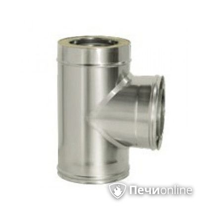 Дымоход Дымок Тройник 90° с изоляцией 0.5 мм. ТRFR90 150/230 в Златоусте