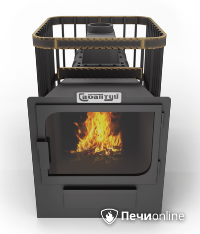 Дровяные печи-каменки Сабантуй Квадро Чугун 24 панорама в Златоусте