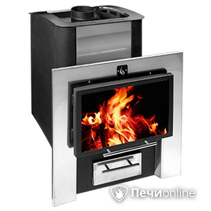 Дровяная банная печь Конвектика 26 Плазма антрацит в Златоусте