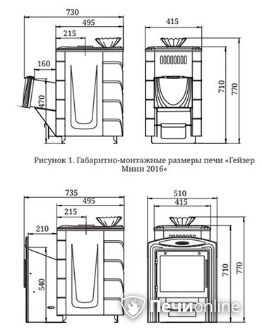 Дровяная банная печь TMF Гейзер Мини 2016 Inox ДА ЗК ТО терракота в Златоусте