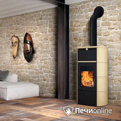 Печь-камин Edilkamin Flamma 24 kw V.C. Pergamena с Т/О в Златоусте