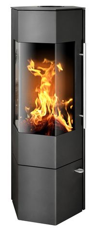 Печь-камин ABX Vegas, черная сталь в Златоусте