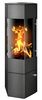 Печь-камин ABX Vegas, черная сталь