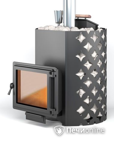Дровяная печь-каменка Этна 24 (Панорама) Закрытая каменка в Златоусте
