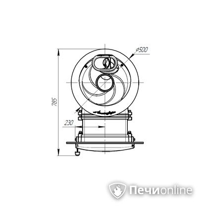 Дровяная печь-каменка Прометалл Атмосфера L ламель Окаменевшее дерево наборный рисунок в Златоусте