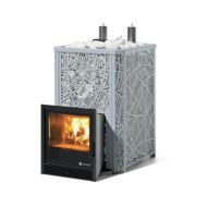 Дровяная печь-каменка ИзиСтим Ялта 35 (Модерн), AISI 321