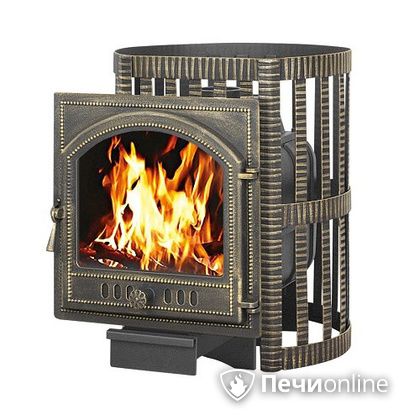 Дровяная банная печь Везувий Легенда Ковка 16 (205) чугун в Златоусте
