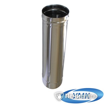 Дымоход УМК Труба D160 L=0,5 м 1,0 мм. нержавейка в Златоусте