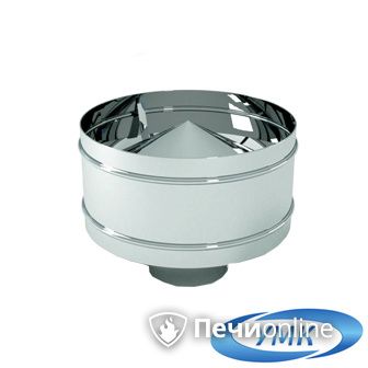 Дымоход УМК Оголовок с дефлектором D100х160 Н+Оц 0.5мм 0.5мм по воде в Златоусте