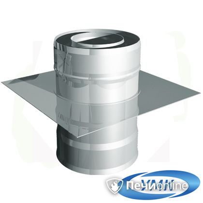 Дымоход УМК Монтажная площадка D140х200 Н+Н 1,0мм 0,5мм по воде в Златоусте