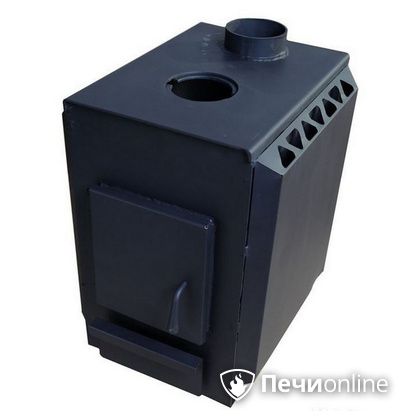 Печь буржуйка УЗПО Теплушка 200 с варочной поверхностью антрацит в Златоусте