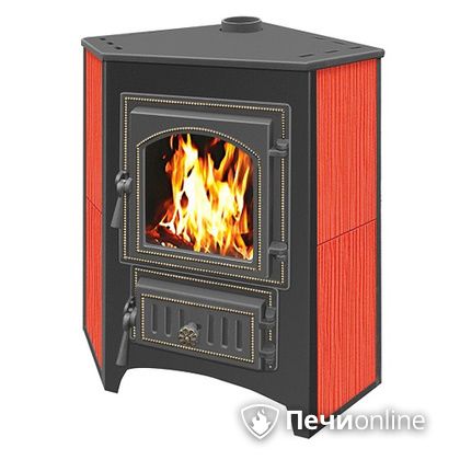 Печь-камин Везувий ПК-01(220) угловой красный в Златоусте