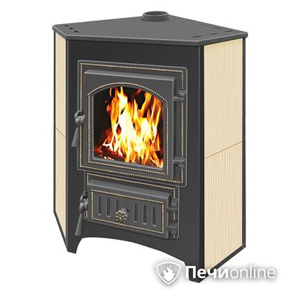 Печь-камин Везувий ПК-01(220) угловой бежевый в Златоусте