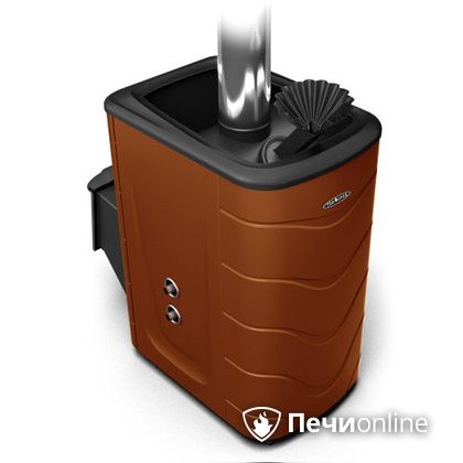 Дровяная банная печь TMF Гейзер 2014 Inox с теплообменником терракота в Златоусте