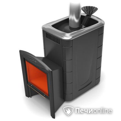 Дровяная банная печь TMF Гейзер 2014 Carbon Витра антрацит в Златоусте