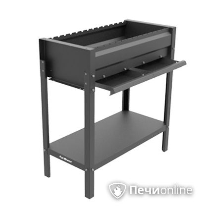 Мангал Grillver Редлайнер Стандарт Эйр с перфорированным дном и зольным ящиком в Златоусте