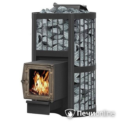 Дровяная банная печь Везувий Ураган Стандарт 22 (ДТ-4С) с закрытой каменкой чугун в Златоусте