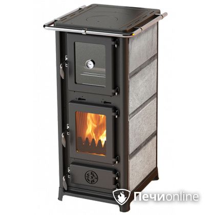 Отопительно-варочная печь MBS Olympia Stone с духовым шкафом талькохлорит в Златоусте