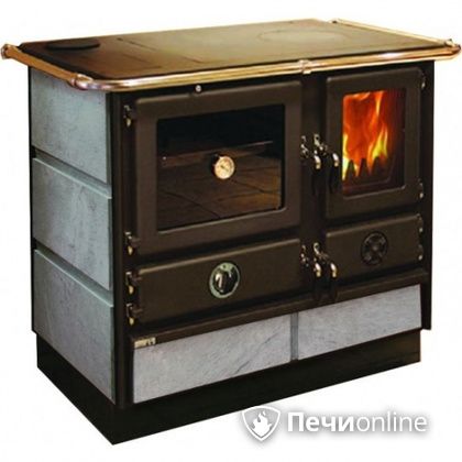 Отопительно-варочная печь MBS Thermo Magnum Stone L с теплообменником и духовым шкафом в Златоусте