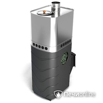 Дровяная банная печь TMF Бирюса 2013 Carbon антрацит с закрытой каменкой в Златоусте